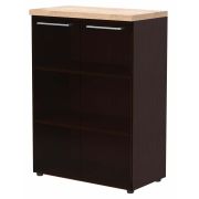 Шкаф средний со стеклом ALTO AMC 85.7, Дуб Девон/Венге Магия