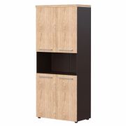 Шкаф высокий ALTO AHC 85.4, Дуб Девон/Венге Магия