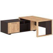 Стол руководителя левый ALTO 190x180, дуб бофорд/венге магия