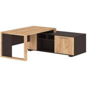 Стол руководителя правый ALTO 190x180, дуб бофорд/венге магия