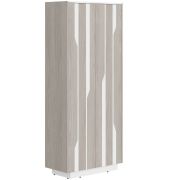 Шкаф LINE СФ-574401, дуб серый/белый премиум, 90х43х210 см