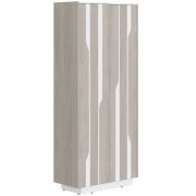 Шкаф LINE СФ-574204, дуб серый/белый премиум, 90х43х210 см