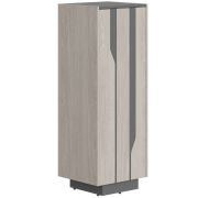 Шкаф LINE СФ-574201 Дуб серый/Черный графит 464.х43х130.5 см