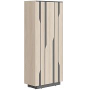 Шкаф LINE СФ-574401, дуб светлый/черный графит, 90х43х210 см