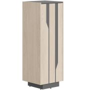 Шкаф LINE СФ-574201, дуб светлый/черный графит, 46.4х43х130.5 см