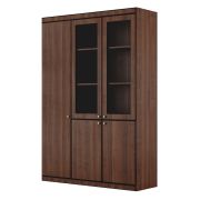 Шкаф с отделением для одежды BERN, орех темный