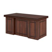 Стол с филенками BERN 160х80 см, орех темный