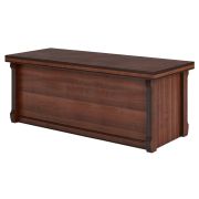 Стол с пилястрами BERN 190х90 см, орех темный