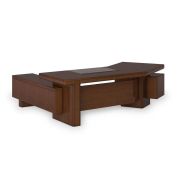 Стол руководителя MUX правый 260х204 см, американский орех