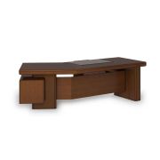 Стол руководителя MUX левый 260х204 см, американский орех