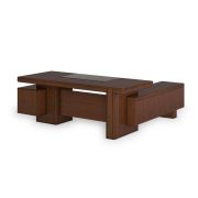 Стол руководителя MUX левый 210х204 см, американский орех