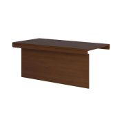 Столешница для переговорного стола прямая с передней панелью MUX , американский орех