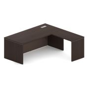 Стол руководителя правый SENSE 230х190 см, мокка/трюфель