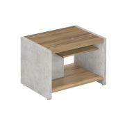 Журнальный столик WOOD&STONE 60х80 см, Дуб Чарльстон, Бетон Чикаго