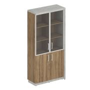 Шкаф универсальный (комплект № 16) WOOD&STONE, Дуб Чарльстон, Бетон Чикаго