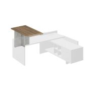 Брифинг-приставка для стола WOOD&STONE 138х75 см, Дуб Чарльстон, Бетон Чикаго