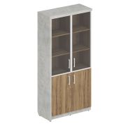 Шкаф универсальный (комплект № 15) WOOD&STONE, Дуб Чарльстон, Бетон Чикаго