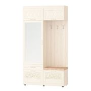 DaVita 47.07.1 Мини прихожая с зеркалом (лев/прав) Тиффани 1200