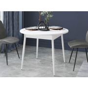 DaVita стол обеденный Орфей 41 Белый шпон