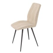 DaVita Стул Велюр Престиж (04) Десерт бежевый-Черный