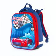 Ранец BRAUBERG PREMIUM, 2 отделения, с брелоком, дополнительный объем, для мальчиков, «Гоночный клуб», 38х29х18 см, 227819