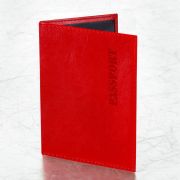 Обложка для паспорта экокожа, мягкая вставка изолон, «PASSPORT», красная, STAFF «Profit», 238408