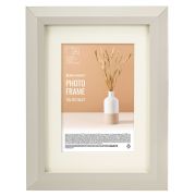 Рамка 15х21 см с паспарту 10х15 см небьющаяся, аналог IKEA, багет 26 мм, МДФ, BRAUBERG «Zool», серая, 391375