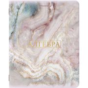 Тетрадь предметная «PASTEL» 48 л., SoftTouch, фольга, АЛГЕБРА, клетка, BRAUBERG, 404309