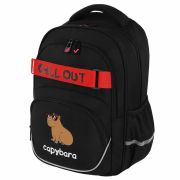 Рюкзак BRAUBERG MOTION, 2 отделения, 3 кармана, «Calm capy», СВЕТЯЩИЙСЯ, 41х28х17 см, 272032