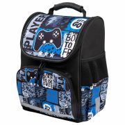 Ранец ПИФАГОР BASIC, 1 отделение, 3 кармана, эргономичная спинка, «Press play», 35х28х18 см, 272043