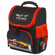 Ранец ПИФАГОР BASIC, 1 отделение, 3 кармана, эргономичная спинка, «Cool wheels», 35х28х18 см, 272045