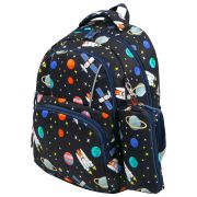 Рюкзак BRAUBERG KIDS SET, с пеналом в комплекте, 2 отделения, «Space infinity», 37x28x16 см, 272099