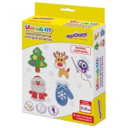 Набор для шитья игрушки из фетра «Зимний», 4 игрушки, ЮНЛАНДИЯ, 664735