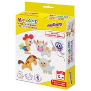Набор для шитья игрушки из фетра «Животные фермы», 4 игрушки, ЮНЛАНДИЯ, 664736