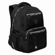 Рюкзак GRIZZLY школьный, анатомическая спинка, 2 отделения, для мальчиков, «STYLE», чёрный, 39х28х20 см, RB-454-1/1