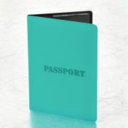 Обложка для паспорта, мягкий полиуретан, «PASSPORT», цвет «тиффани», STAFF, 238404