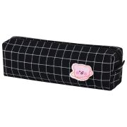 Пенал BRAUBERG, 1 отделение, полиэстер, «Cute bear», черный, 19х4х6 см, 272303