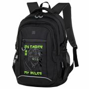 Рюкзак BRAUBERG CONTENT универсальный, 3 отделения, светоотражающий принт, «Anime choice», 47х33х18 см, 272566