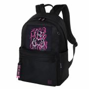 Рюкзак BRAUBERG FASHION CITY универсальный, карман-антивор, «Hug me», черный, 44х31х16 см, 272570