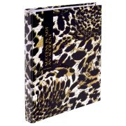 Тетрадь на кольцах А5 165х215 мм, 120 листов, твердый картон, клетка, BRAUBERG, «Leopard», 404712
