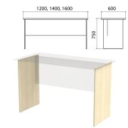 Опоры ЛДСП к столам письменным «Канц» шириной 1200, 1400, 1600 мм, дуб молочный, СК20, СК20.15.2