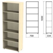 Шкаф (стеллаж) «Канц» 700х330х1830 мм, 4 полки, цвет дуб молочный, ШК31.15