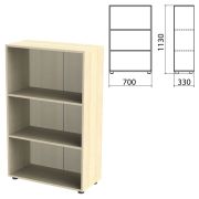 Шкаф (стеллаж) «Канц» 700х330х1130 мм, 2 полки, цвет дуб молочный, ШК39.15