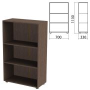 Шкаф (стеллаж) «Канц» 700х330х1130 мм, 2 полки, цвет венге, ШК39.16