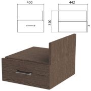 Тумба навесная для стола письменного «Канц» 400х442х320 мм, ящик, цвет венге, ТК32.16