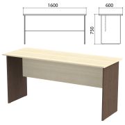 Стол письменный «Канц», 1600х600х750 мм, цвет дуб молочный/венге (КОМПЛЕКТ)