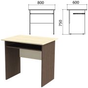 Стол компьютерный «Канц», 800х600х750 мм, цвет дуб молочный/венге (КОМПЛЕКТ)