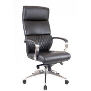 Премиум кресло Everprof President Кожаное Черный