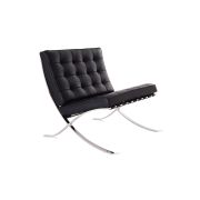 Диван офисный Everprof Barcelona-1 Экокожа Черный