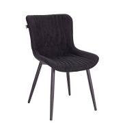 Обеденный стул Everprof Aqua Ткань Черный